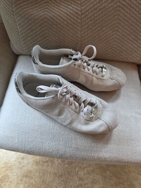 Nike ALC CORTEZ Women's Beige Suede Sneakers 8